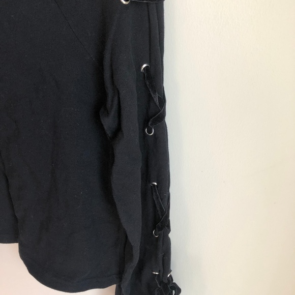 SALE NWT BP Bell Sleeve Crewneck Black Sweater - Picture 8 of 8